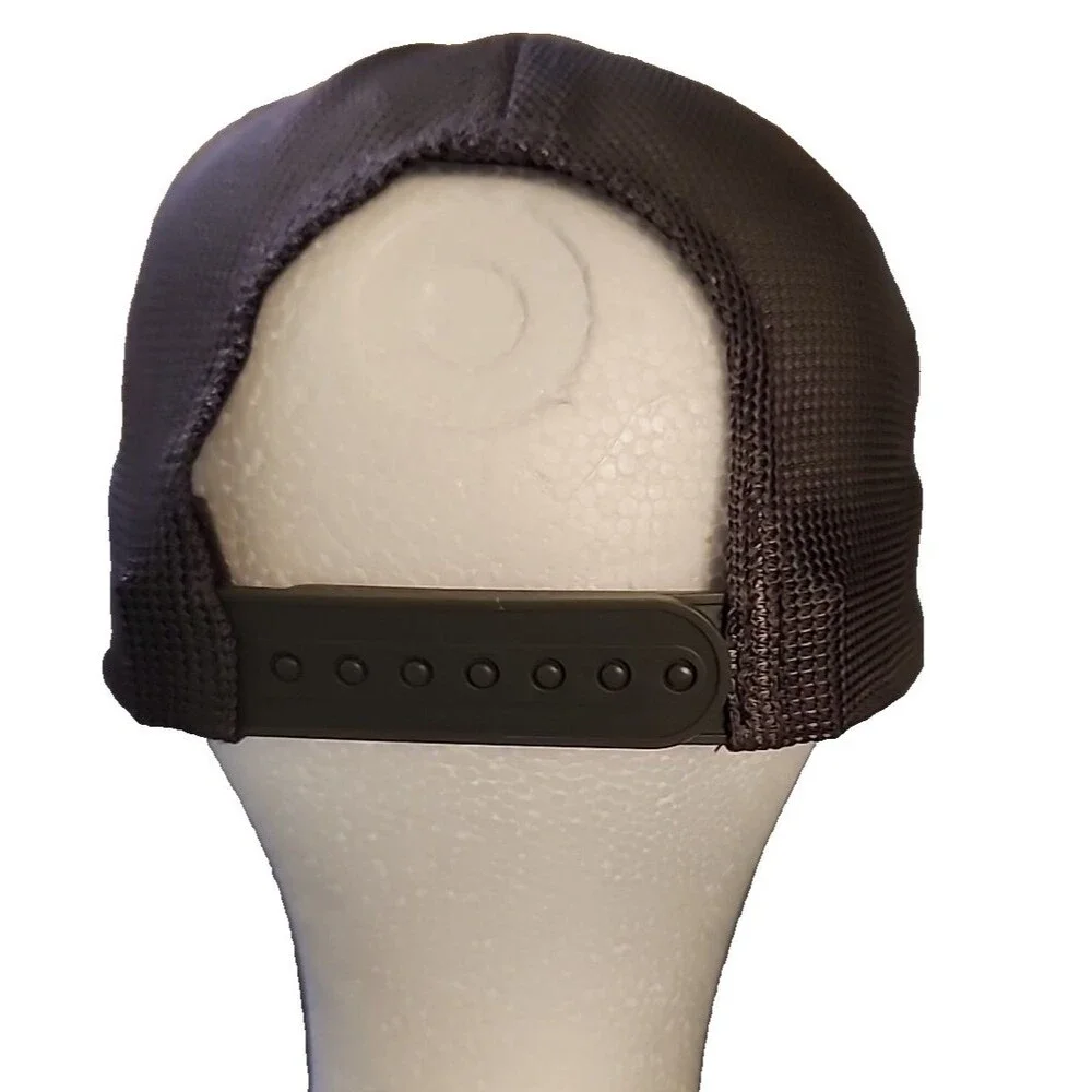 Vortex Optics Black Gray Embroidered Logo Snapback Trucker Hat / Cap